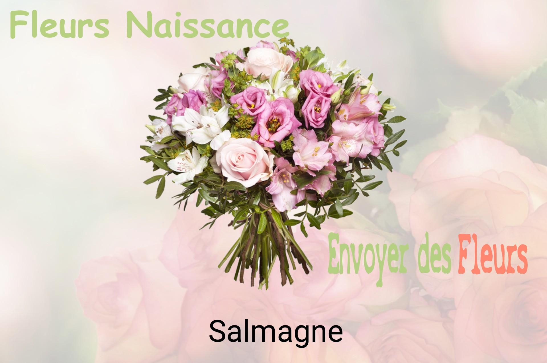 Bouquet de fleurs de naissance livré à Salmagne